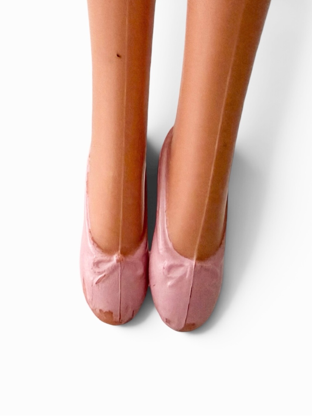 Blonde My First Barbie Ballerina Nude Permanent Painted on Pink Ballet Shoes - Picture 6 of 7